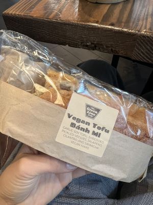 Tofu banh mi. $6.95  at Green Line Cafe in Philadelphia