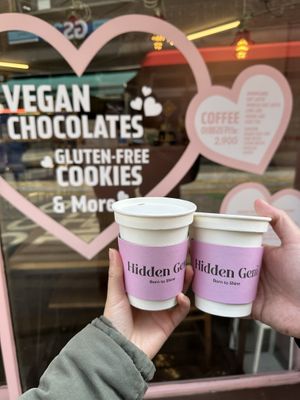 Vegan hot chocolate  at Hidden Gem in Seoul