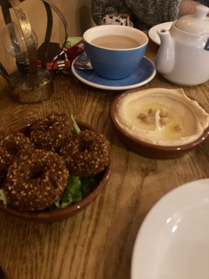 Falafel and hummus at Tarboush in Tring