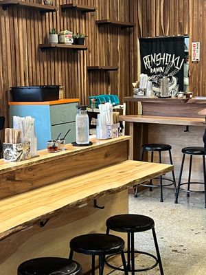 seating at Renshoku Ramen in Louisville