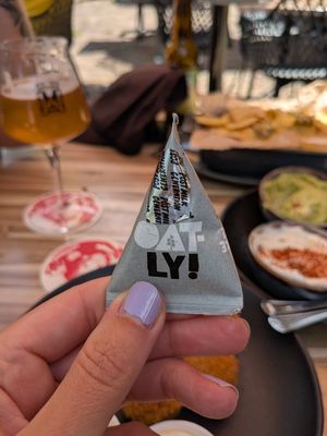 Oatly coffee "kuipje" (accompanied with sugar, served with black coffee, a typical Dutch thing) at Fredgie's  in Dwingeloo