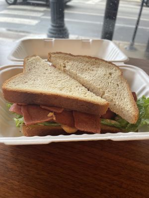 Vegan BLT  at Rivers & Roads Cafe in Chicago