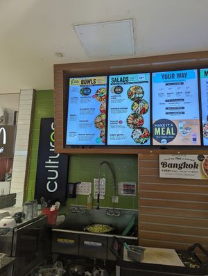 Menu at Cultures - Scarborough Town Centre in Toronto