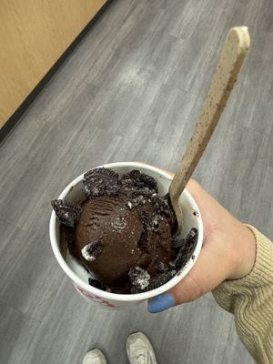 Peppermint mocha and Oreo (holiday time only)   at Millie's in Wexford