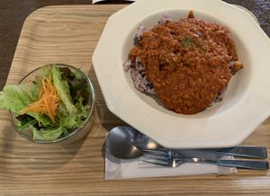 soy meat tomato rice  at Ban Inoue Todaiji in Nara