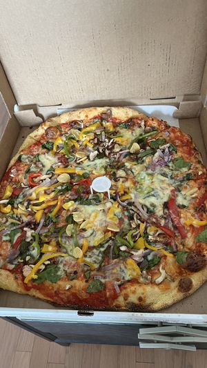 Earth mother   at Two Boots Pizza in Jersey City