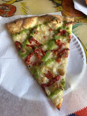 Vegan Night Tripper slice on Sundays  at Two Boots Pizza in Jersey City