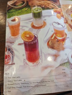 Drinks menu at Hern Coffee And Bistro in Phuket