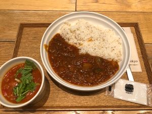 Sesame rice, curry and soup menu   at Soup Stock Tokyo - Yotsuya in Tokyo