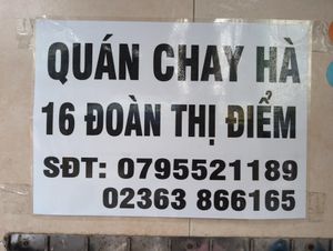 Address at Quán Chay Ha in Da Nang