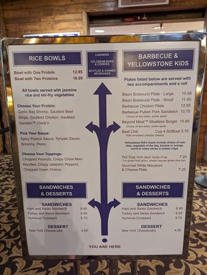  at Old Faithful Lodge Cafeteria and Bakery in Yellowstone National Park