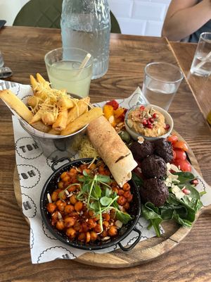 Mediterranean platter  at The Bake House in Runcorn