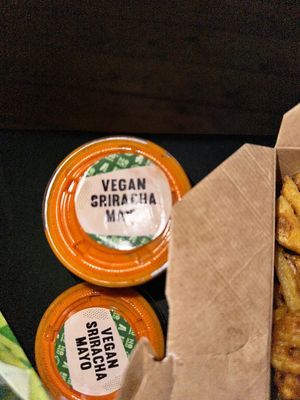 Vegan surfaces mayo #Veganuary at Dirty Vegan Burgers by Taster - Ghost Kitchen in Mons