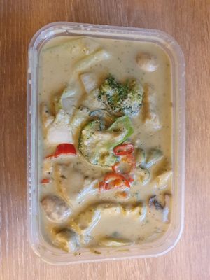 Mock Chicken in thai green curry at Nite Nite in Wilmslow