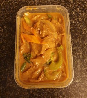 Mock chicken in satay sauce at Nite Nite in Wilmslow