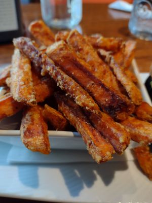 Yam fries at Benaras in Edmonton