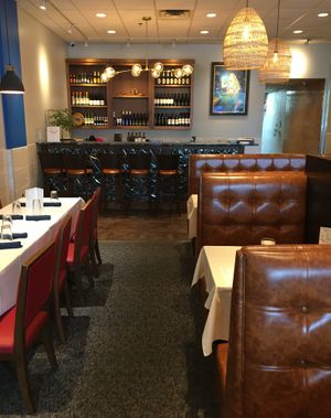 Dining area and bar at Tamarind Indian Cuisine in Edina