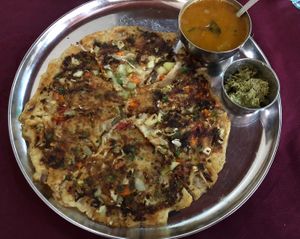 Vegetable Utapa (16k UGX)  at Govinda's in Kampala