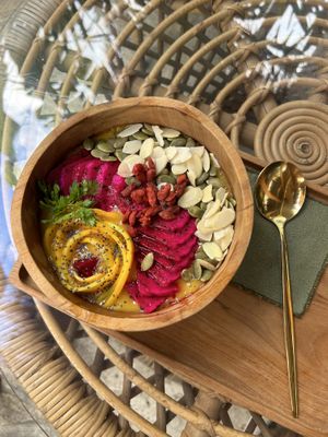Vegan smoothie bowls 2.0  at Pregnant Coconut Caffe in Jimbaran