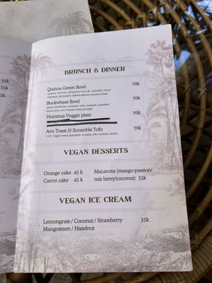 Menu July  at Pregnant Coconut Caffe in Jimbaran