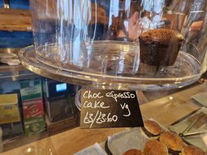 Chocolate espresso bun. at Bluebird Bakery in Beverley