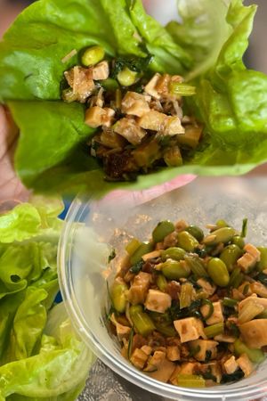 Thai Lettuce Wraps 田園生態菜香草泰式生菜包 (Photo by Beau Sam Sze) at Veggie Mami - 素食媽咪 in New Territories