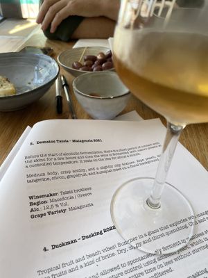 Wine tasting!  at Fabus in Amsterdam