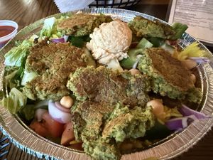 falafel platter  at Brave The Flames in Tannersville