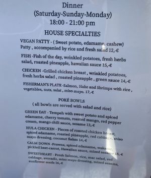 Dinner  at Mahalo in Tenerife