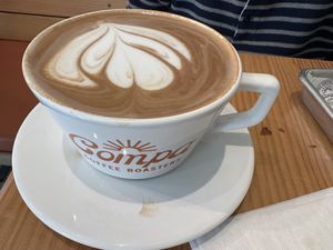 Mocha with oat milk   at Compa Coffee Roasters in San Diego