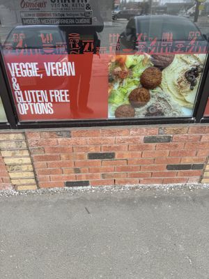 Sign Outside   at Osmow's Modern Mediterranean in Orangeville