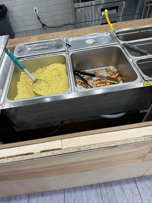 Rice and fries  at Osmow's Modern Mediterranean in Orangeville