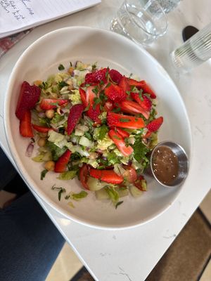 Garbanzo chopped (no feta). Can add falafel or avocado for an extra charge.   at Jackie Smalls in Wayne