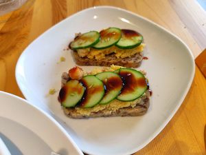 Open Sandwich "Italy meets middle east" (small) at Gaumenfreuden in Horgen