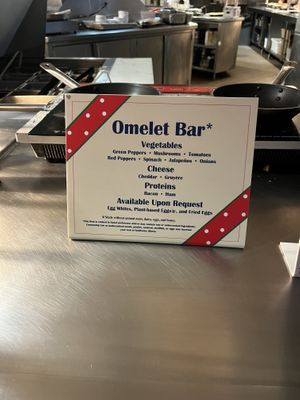 Omelet bar! Vegan eggs available!   at Walt Disney World - Hollywood & Vine in Lake Buena Vista