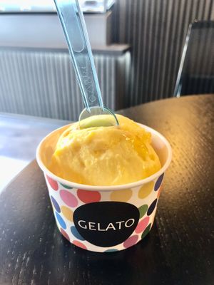 Mango passionfruit sorbet  at Toc Toc Coffee & More in Belfast