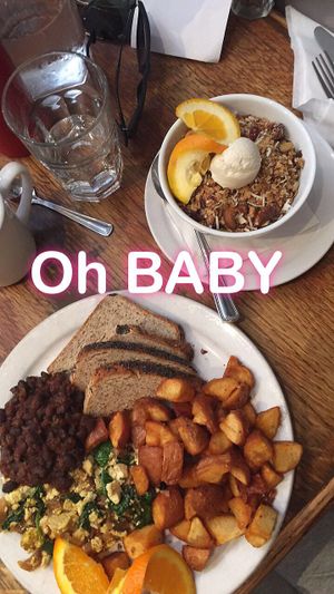 Tofu scramble and small granola. !  at Lola's Kitchen in Toronto