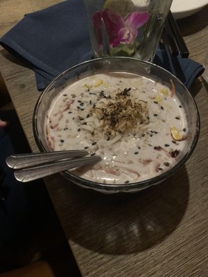 Black rice pudding  at BITES Asian Kitchen + Bar in Chicago