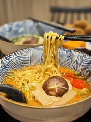 Tomato ramen   at Tenshi Tsukemen in Central Singapore