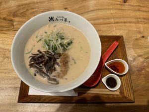 Soy milk spicy dandan noodles.  at Ra-men Akasaka Mizuna in Tokyo