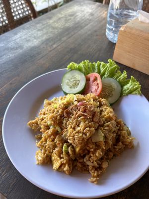Fried rice tofu  at Coasta Kelingking in Penida Island