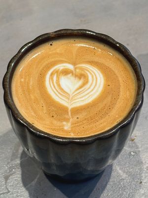 cappuccino with oat milk at Sipsy in The Hague