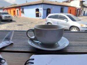 Hot chocolate at Raiz Café in Antigua