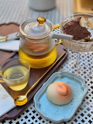 This goji berry tea was magical! at The Light - Tea House in Prague