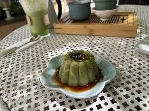  Matcha Pudding at The Light - Tea House in Prague
