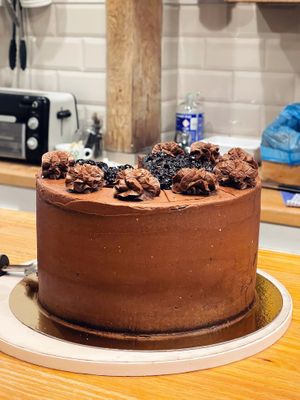 Tarta de chocolate vegana  at Antojitos in San Sebastian