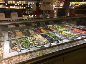 ample salad bar at Dawson's Market in Rockville