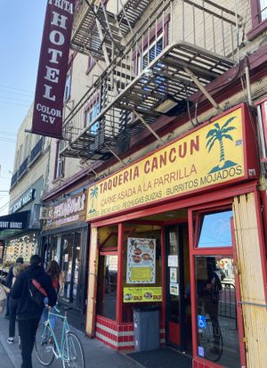From the outside  at Taqueria Cancun - Prita Hotel in San Francisco