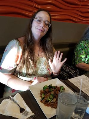 I'm not sure which vegan menu item this is, but it looks good! at Project Animal Freedom - Decatur, IL  in Decatur