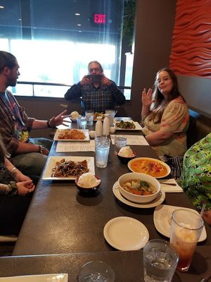 Lots of delicious vegan food at Anna Thai Restaurant! at Project Animal Freedom - Decatur, IL  in Decatur